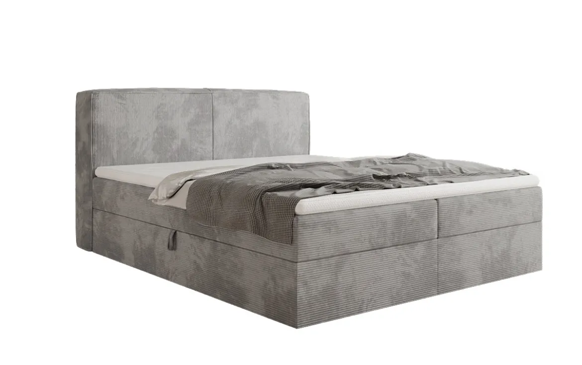 Boxspringbett Marea in Cord mit Stauraum
