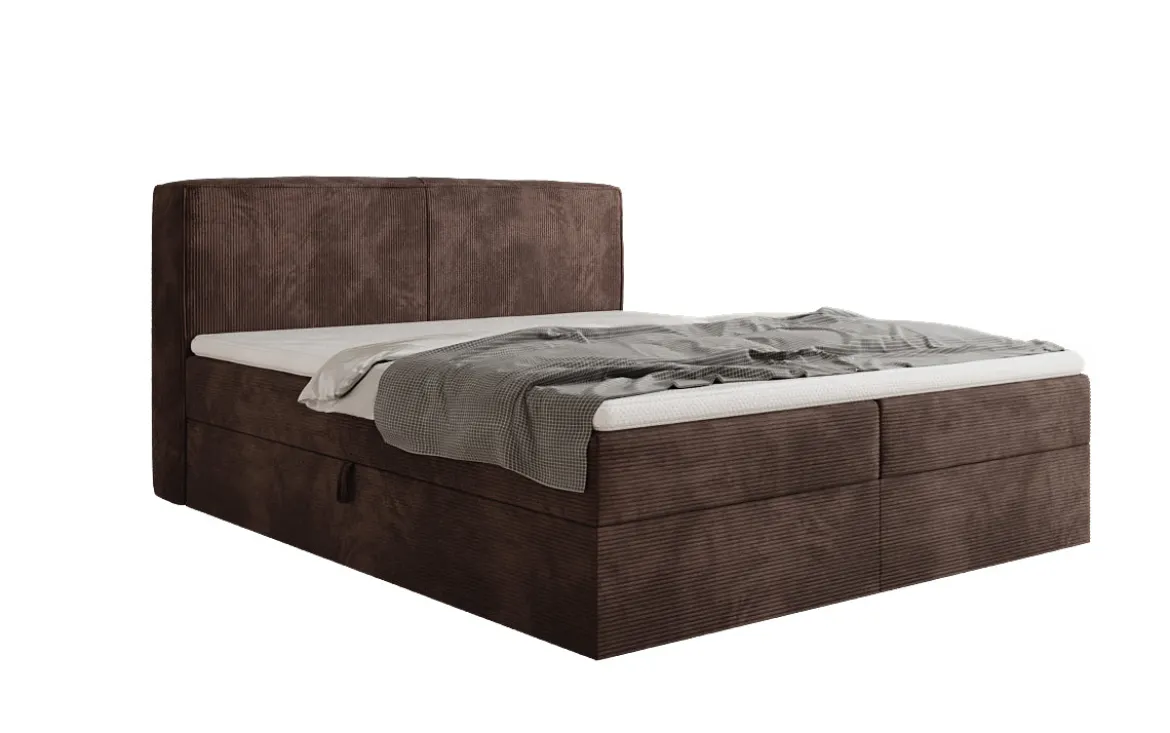 Boxspringbett Marea in Cord mit Stauraum