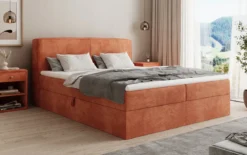 Boxspringbett Marea in Cord mit Stauraum