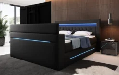 Boxspringbett Merkur mit TV Lift und RGB