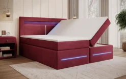 Boxspringbett Minera mit LED, USB und Stauraum