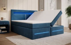 Boxspringbett Minera mit LED, USB und Stauraum