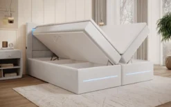 Boxspringbett Minera mit LED, USB und Stauraum