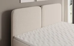 Boxspringbett Mira in Strukturstoff mit Stauraum