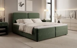 Boxspringbett Mira in Strukturstoff mit Stauraum