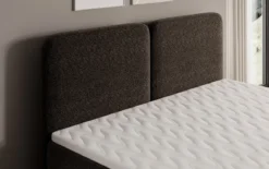 Boxspringbett Mira in Strukturstoff mit Stauraum