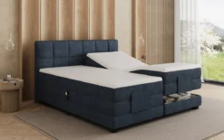 Boxspringbett Monaco - elektrisch verstellbar in Stoff