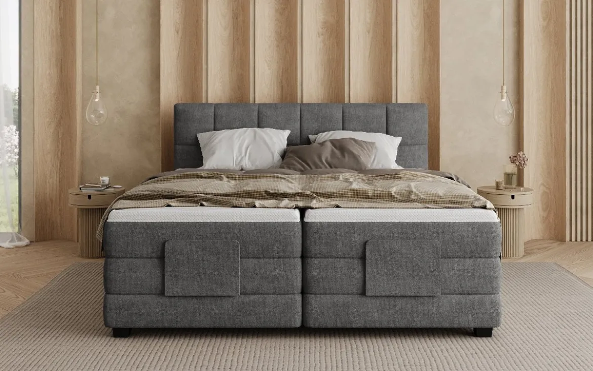 Boxspringbett Monaco - elektrisch verstellbar in Stoff