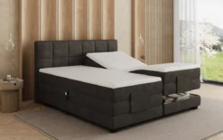 Boxspringbett Monaco - elektrisch verstellbar in Stoff