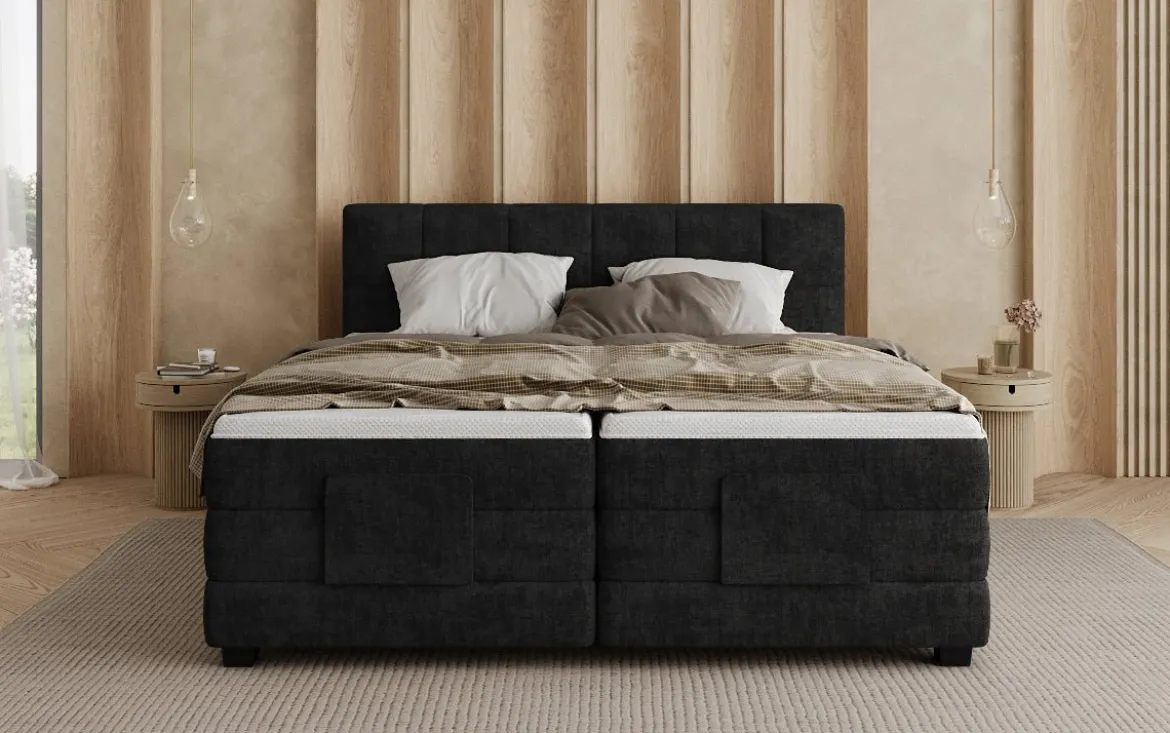 Boxspringbett Monaco - elektrisch verstellbar in Stoff