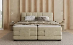Boxspringbett Monaco - elektrisch verstellbar in Samt