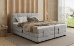 Boxspringbett Monaco - elektrisch verstellbar in Samt