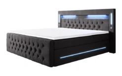 Boxspringbett Moonlight mit LED, USB und Stauraum