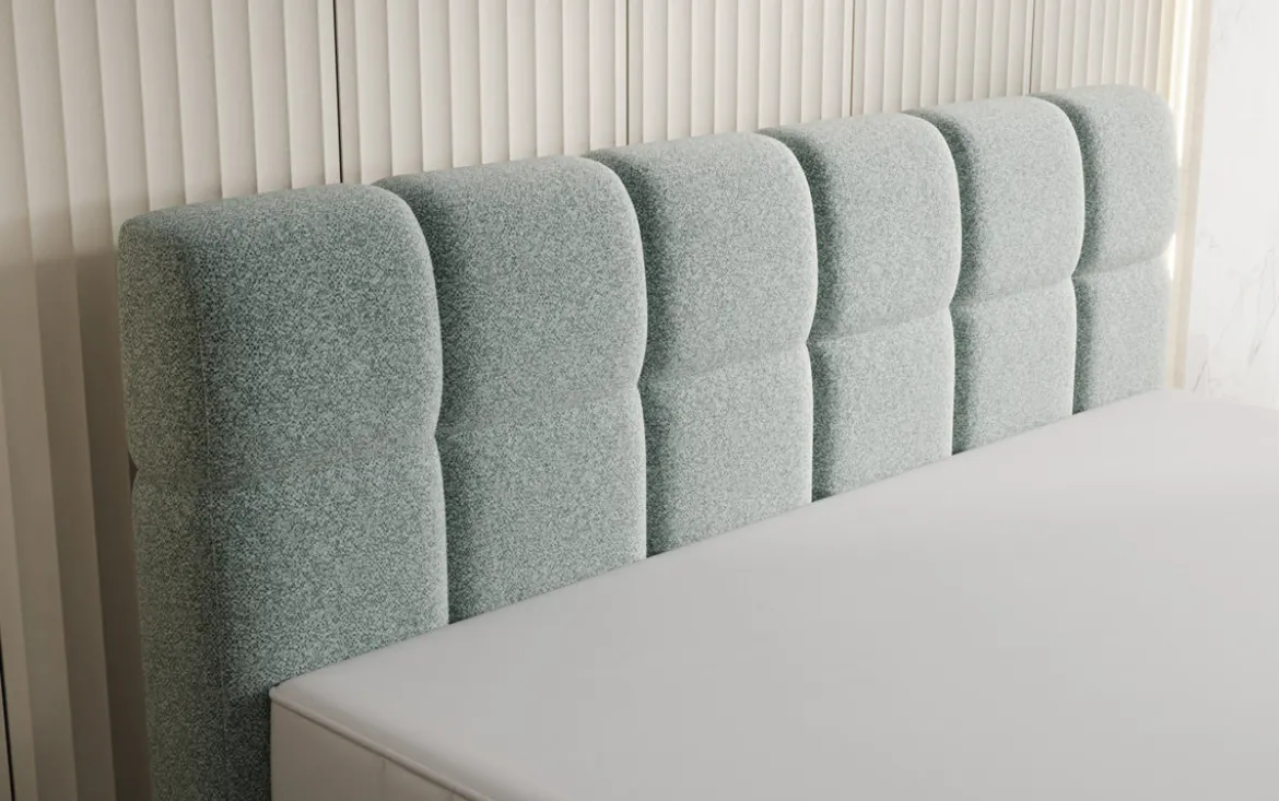 Boxspringbett Nala in Strukturstoff mit Schwebeoptik