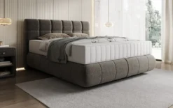 Boxspringbett Nala in Strukturstoff mit Schwebeoptik