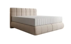 Boxspringbett Nala in Strukturstoff mit Schwebeoptik
