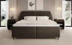 Boxspringbett Nara in Strukturstoff mit Stauraum
