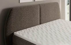 Boxspringbett Nara in Strukturstoff mit Stauraum