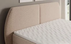 Boxspringbett Nara in Strukturstoff mit Stauraum