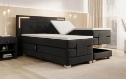 Boxspringbett Noctis Samt elektrisch verstellbar mit LED