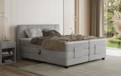 Boxspringbett Noela Samt elektrisch verstellbar