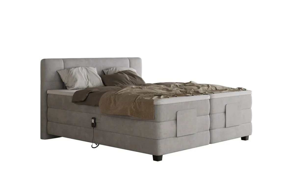 Boxspringbett Noela Samt elektrisch verstellbar