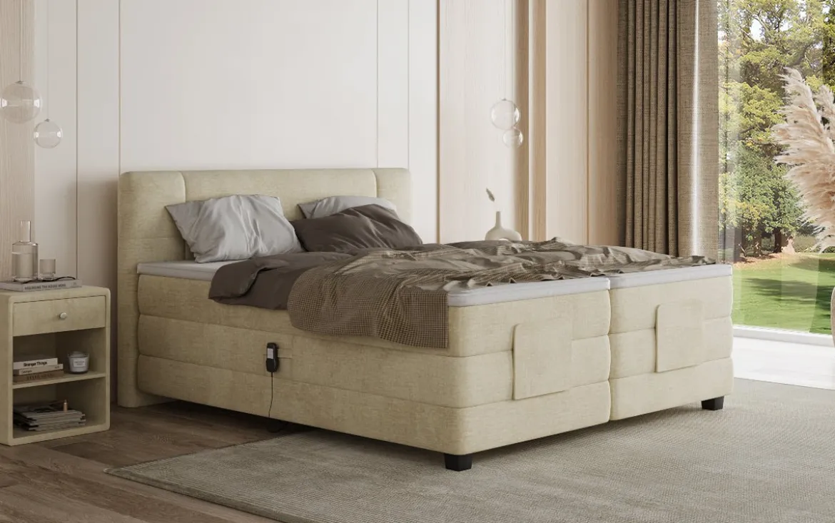 Boxspringbett Noela Samt elektrisch verstellbar