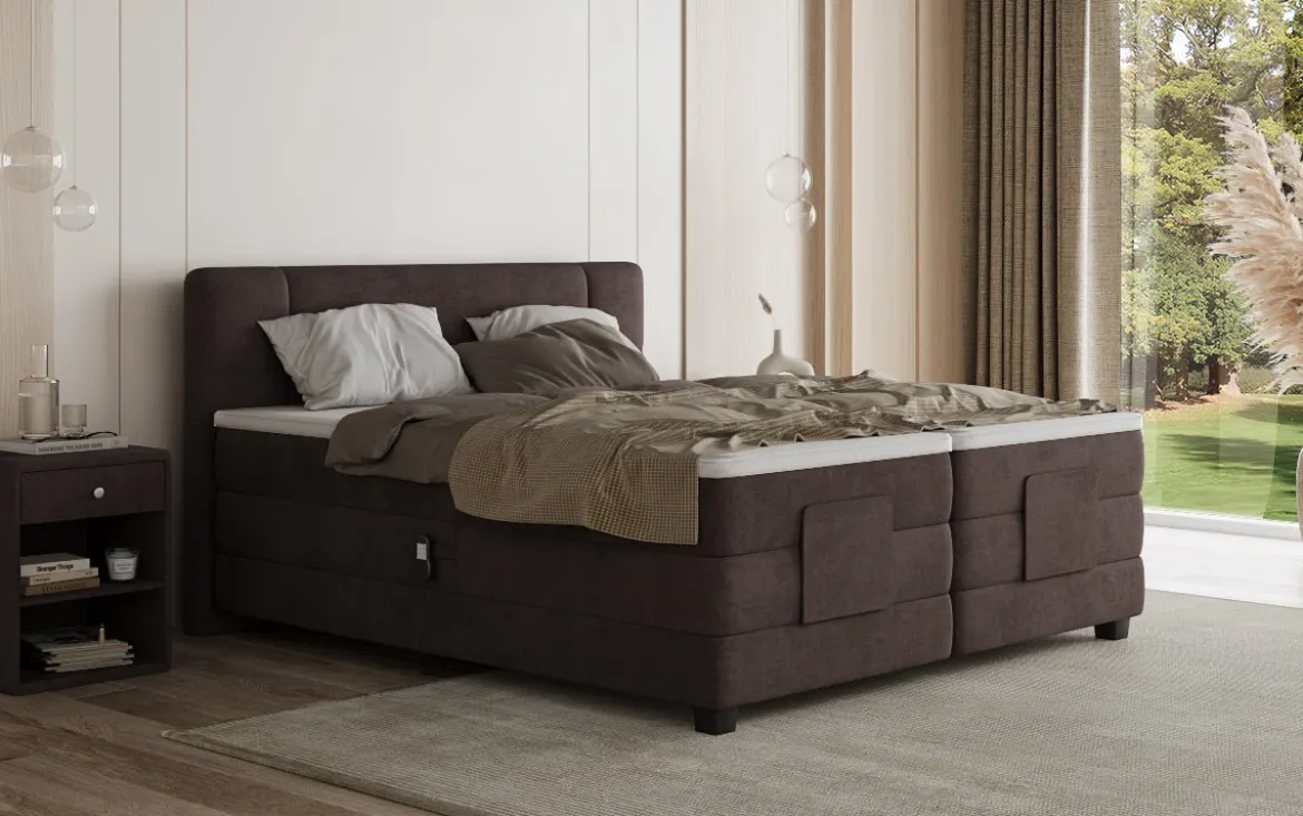 Boxspringbett Noela Samt elektrisch verstellbar