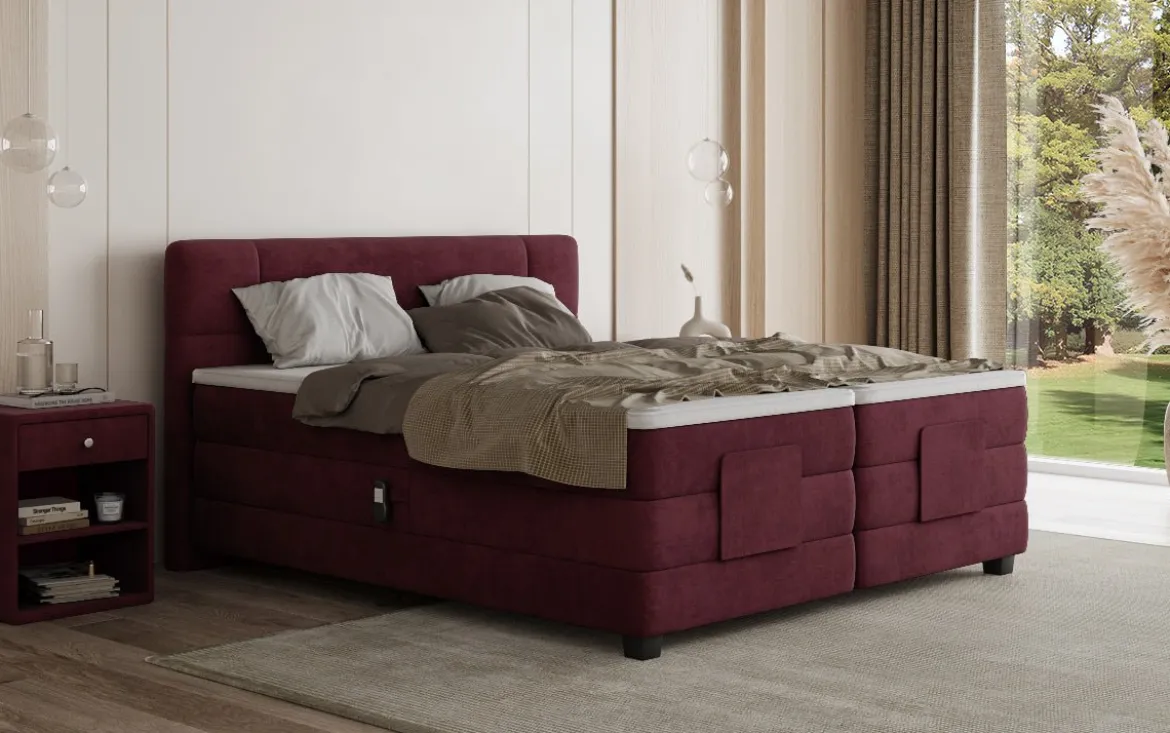 Boxspringbett Noela Samt elektrisch verstellbar
