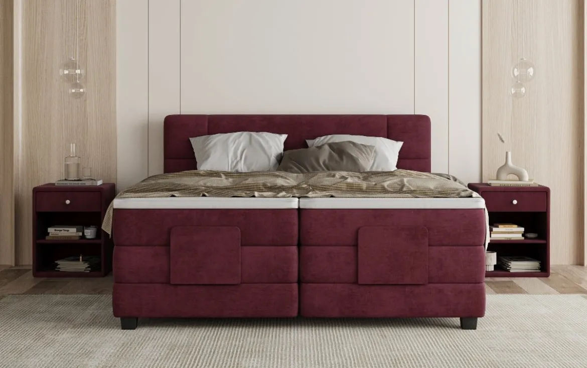 Boxspringbett Noela Samt elektrisch verstellbar