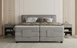 Boxspringbett Noela Samt elektrisch verstellbar