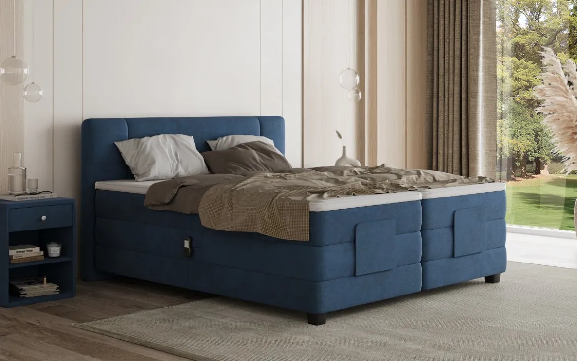 Boxspringbett Noela Samt elektrisch verstellbar