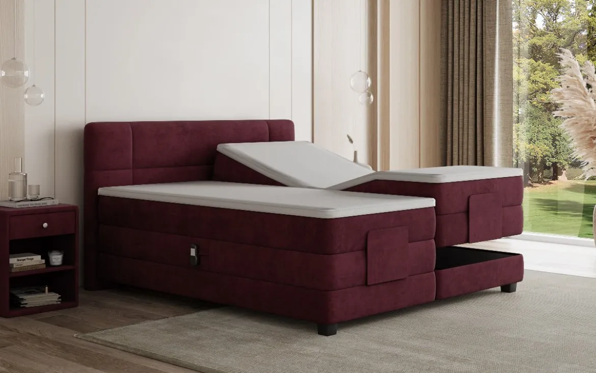 Boxspringbett Noela Samt elektrisch verstellbar
