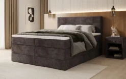 Boxspringbett Noren mit Stauraum in Cord