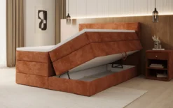 Boxspringbett Noren mit Stauraum in Cord