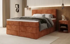 Boxspringbett Noren mit Stauraum in Cord