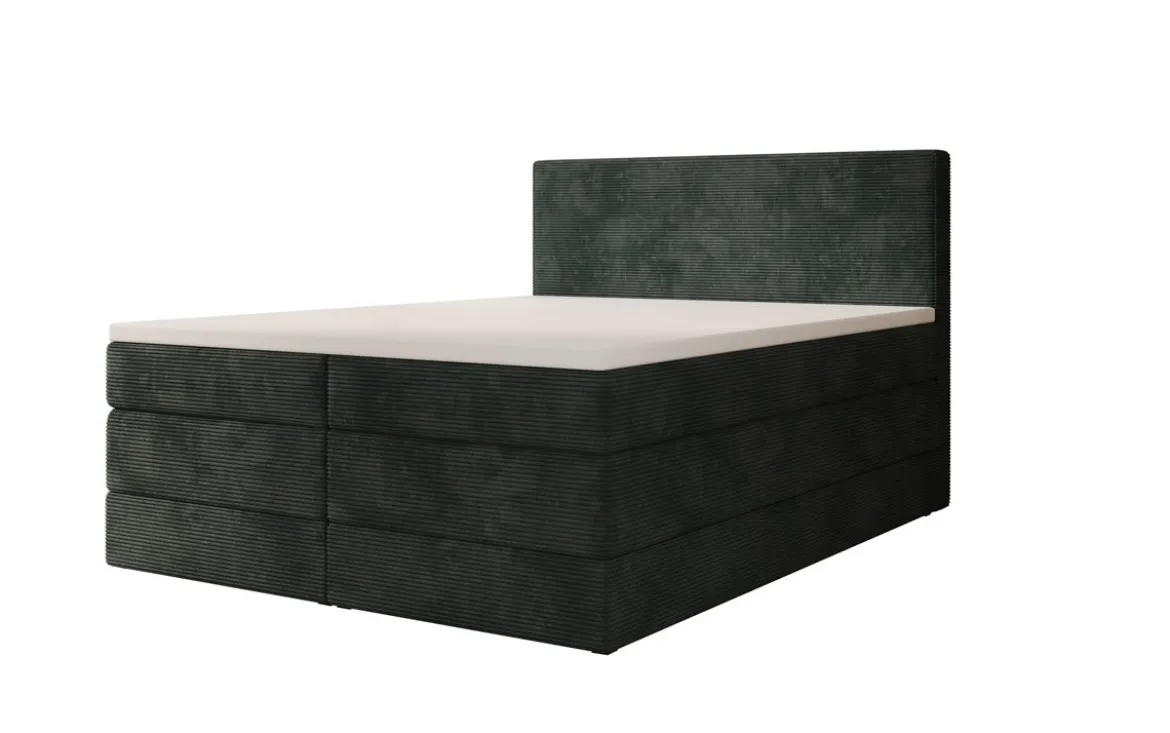 Boxspringbett Noren mit Stauraum in Cord