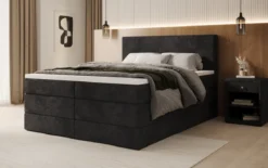 Boxspringbett Noren mit Stauraum in Cord