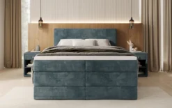 Boxspringbett Noren mit Stauraum in Cord