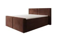 Boxspringbett Ophelia II mit hochklappbarem Stauraum in Samt
