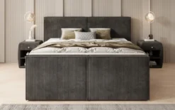 Boxspringbett Ophelia II mit Schubladen in Cord