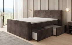 Boxspringbett Ophelia II mit Schubladen in Cord