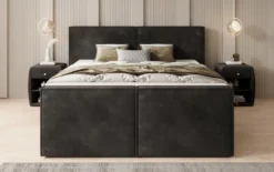Boxspringbett Ophelia II mit Schubladen in Samt