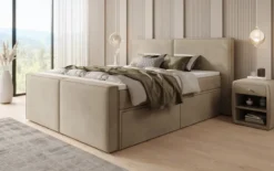 Boxspringbett Ophelia II mit Schubladen in Samt