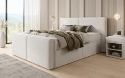 Boxspringbett Ophelia II mit Schubladen in Samt