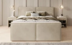 Boxspringbett Ophelia II mit Schubladen in Samt