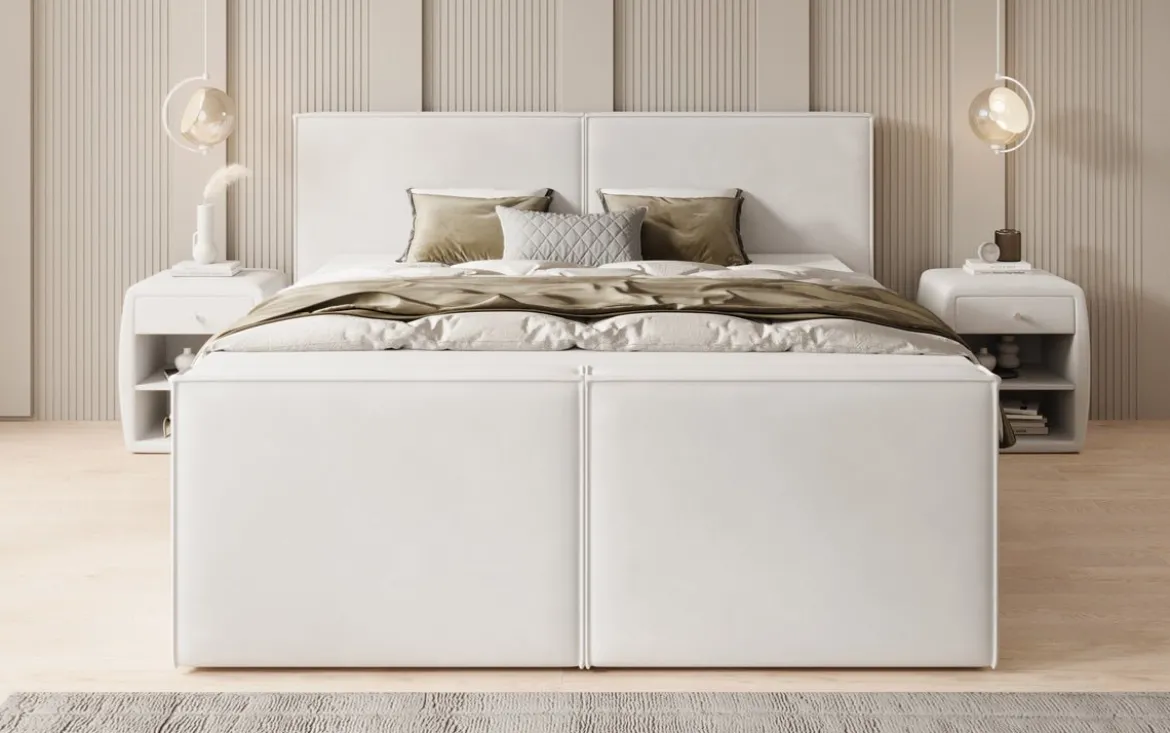 Boxspringbett Ophelia II mit Schubladen in Samt