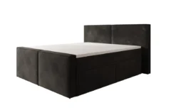 Boxspringbett Ophelia II mit Schubladen in Samt
