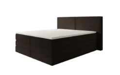 Boxspringbett Ophelia mit hochklappbarem Stauraum in Teddy Bouclé