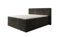 Boxspringbett Ophelia mit hochklappbarem Stauraum in Cord